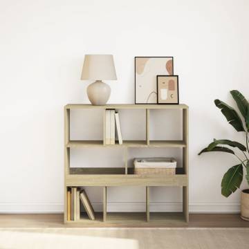  Book CabinetRoom Divider Sonoma Oak 100x33x94.5 cm