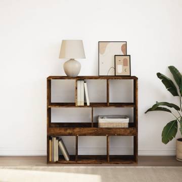  Book CabinetRoom Divider Smoked Oak 100x33x94.5 cm