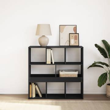  Book CabinetRoom Divider Black 100x33x94.5 cm