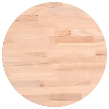 Table Top Ø30x4 cm Round Solid Wood Beech