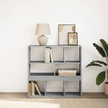  Book CabinetRoom Divider Grey Sonoma 100x33x94.5 cm