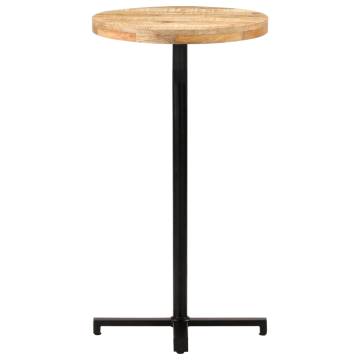  Bar Table Round Ø60x110 cm Rough Mango Wood