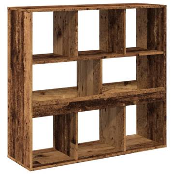  Book CabinetRoom Divider Old Wood 100x33x94.5 cm