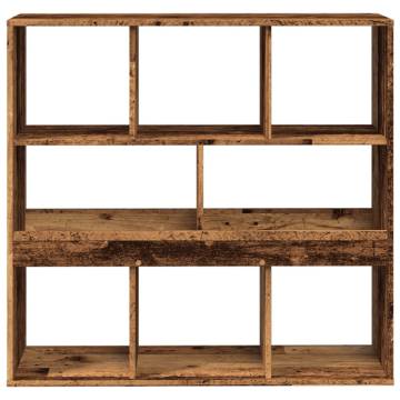  Book CabinetRoom Divider Old Wood 100x33x94.5 cm