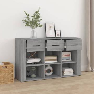 Sideboard Grey Sonoma 100x30x59.5 cm Engineered Wood