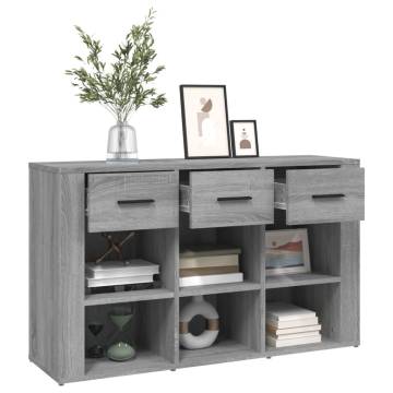 Sideboard Grey Sonoma 100x30x59.5 cm Engineered Wood