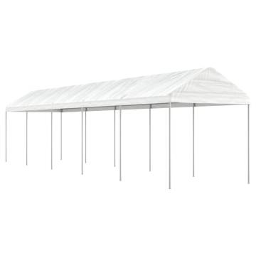 Gazebo with Roof White 11.15x2.28x2.69 m Polyethylene