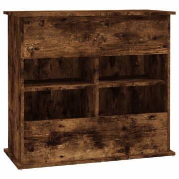 Aquarium Stand Smoked Oak 81x36x73 cm Engineered Wood