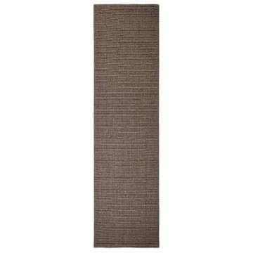 Sisal Rug for Scratching Post Brown 80x300 cm