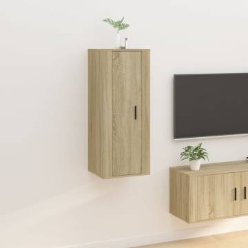 Wall Mounted TV Cabinet Sonoma Oak 40x34,5x100 cm