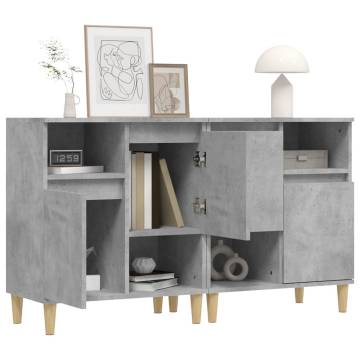 Sideboards 2 pcs Concrete Grey 60x35x70 cm Engineered Wood