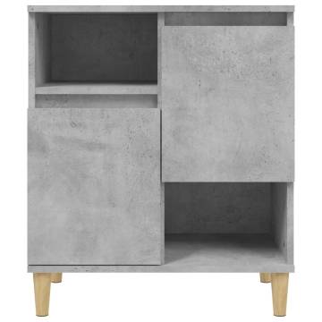 Sideboards 2 pcs Concrete Grey 60x35x70 cm Engineered Wood