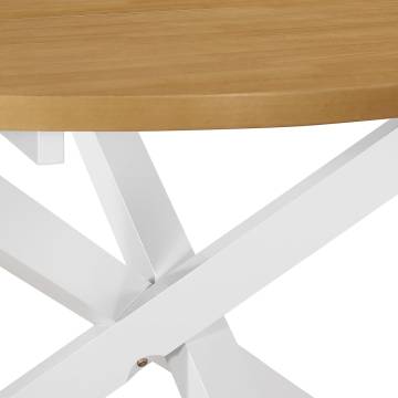 Dining Table White 120x75 cm MDF