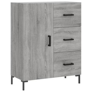 Sideboard Grey Sonoma 69.5x34x90 cm Engineered Wood