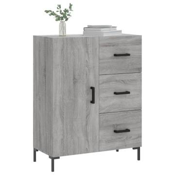 Sideboard Grey Sonoma 69.5x34x90 cm Engineered Wood