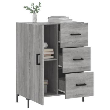 Sideboard Grey Sonoma 69.5x34x90 cm Engineered Wood