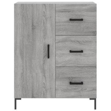 Sideboard Grey Sonoma 69.5x34x90 cm Engineered Wood