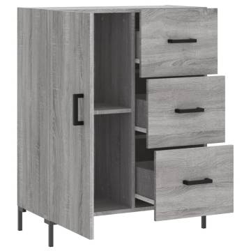 Sideboard Grey Sonoma 69.5x34x90 cm Engineered Wood