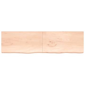 Bathroom Countertop 220x60x(2-6) cm Untreated Solid Wood