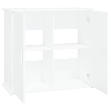 Aquarium Stand White 81x36x73 cm Engineered Wood