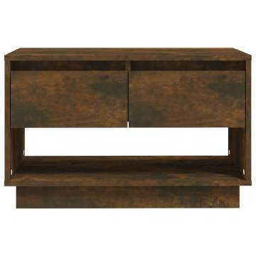 TV Cabinet Smoked Oak 70x41x44 cm Engineered Wood