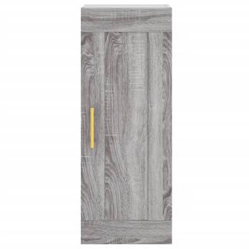 Highboard Grey Sonoma 34.5x34x180 cm Engineered Wood