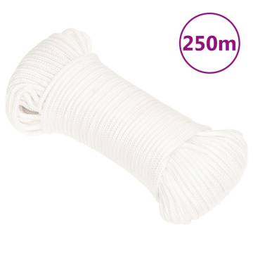 Boat Rope Full White 3 mm 250 m Polypropylene