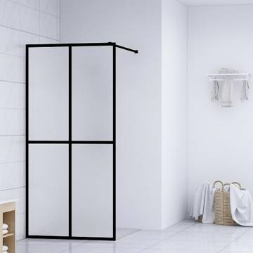 Walk-in Shower Screen Frosted Tempered Glass 80x195 cm