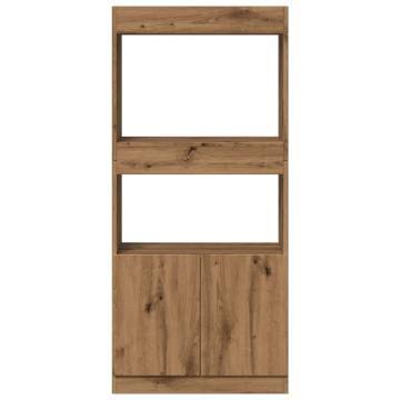  Highboard Artisian Oak 63x33x140 cm Engineered Wood