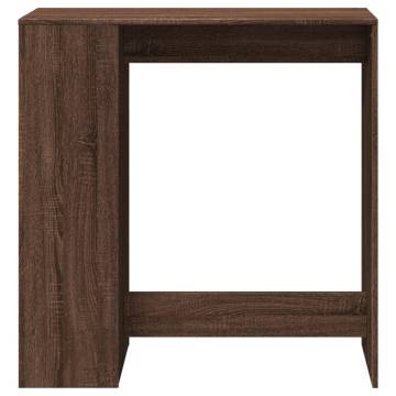  Bar Table with Racks Brown Oak 101x40x103.5 cm Engineered Wood