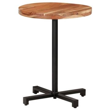  Bistro Table Round Ø60x75 cm Solid Acacia Wood