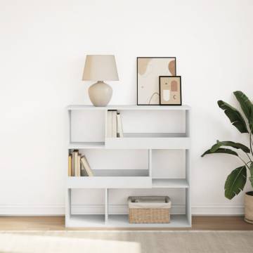  Book CabinetRoom Divider White 100x33x94.5 cm