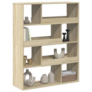  Bookcase Sonoma Oak 100x33x125.5 cm Engineered Wood