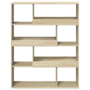  Bookcase Sonoma Oak 100x33x125.5 cm Engineered Wood