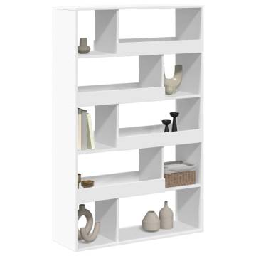  Bookcase White 100x33x156.5 cm Engineered Wood