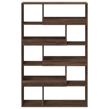  Bookcase Brown Oak 100x33x156.5 cm Engineered Wood