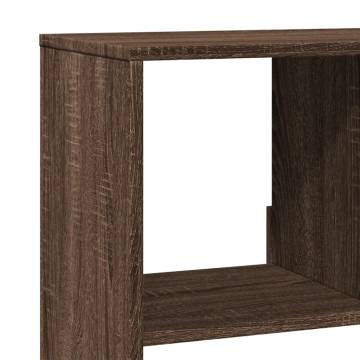  Bookcase Brown Oak 100x33x156.5 cm Engineered Wood