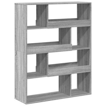  Room Divider Grey Sonoma 100x33x125.5 cm Engineered Wood