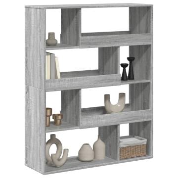  Room Divider Grey Sonoma 100x33x125.5 cm Engineered Wood