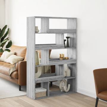  Room Divider Grey Sonoma 100x33x156.5 cm Engineered Wood