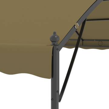 Gazebo 4x3x2.6 m Taupe 180 g/m²