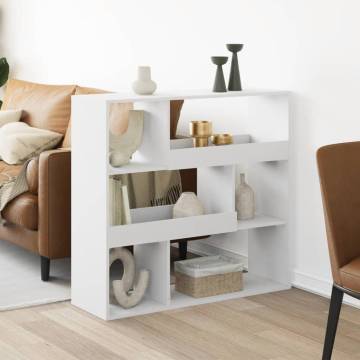  Bookcase White 100x33x94.5 cm Engineered Wood