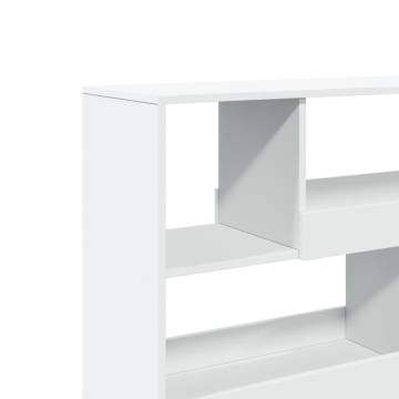  Bookcase White 100x33x94.5 cm Engineered Wood