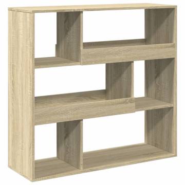  Bookcase Sonoma Oak 100x33x94.5 cm Engineered Wood