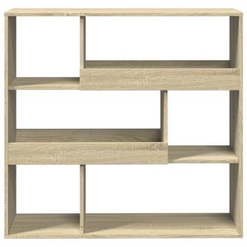  Bookcase Sonoma Oak 100x33x94.5 cm Engineered Wood