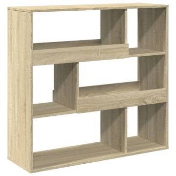  Bookcase Sonoma Oak 100x33x94.5 cm Engineered Wood