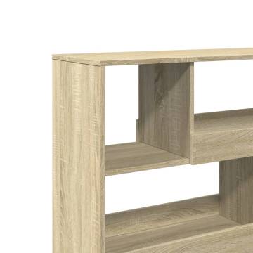  Bookcase Sonoma Oak 100x33x94.5 cm Engineered Wood