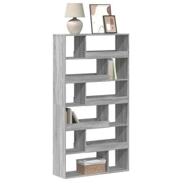  Bookcase Grey Sonoma 100x33x187.5 cm Engineered Wood