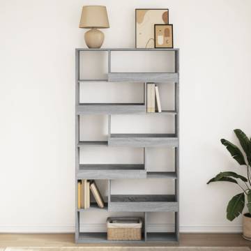  Bookcase Grey Sonoma 100x33x187.5 cm Engineered Wood