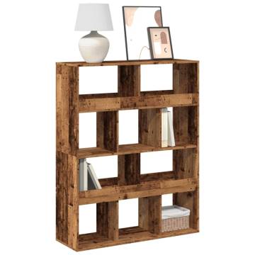  Bookcase Old Wood 100x33x125.5 cm Engineered Wood